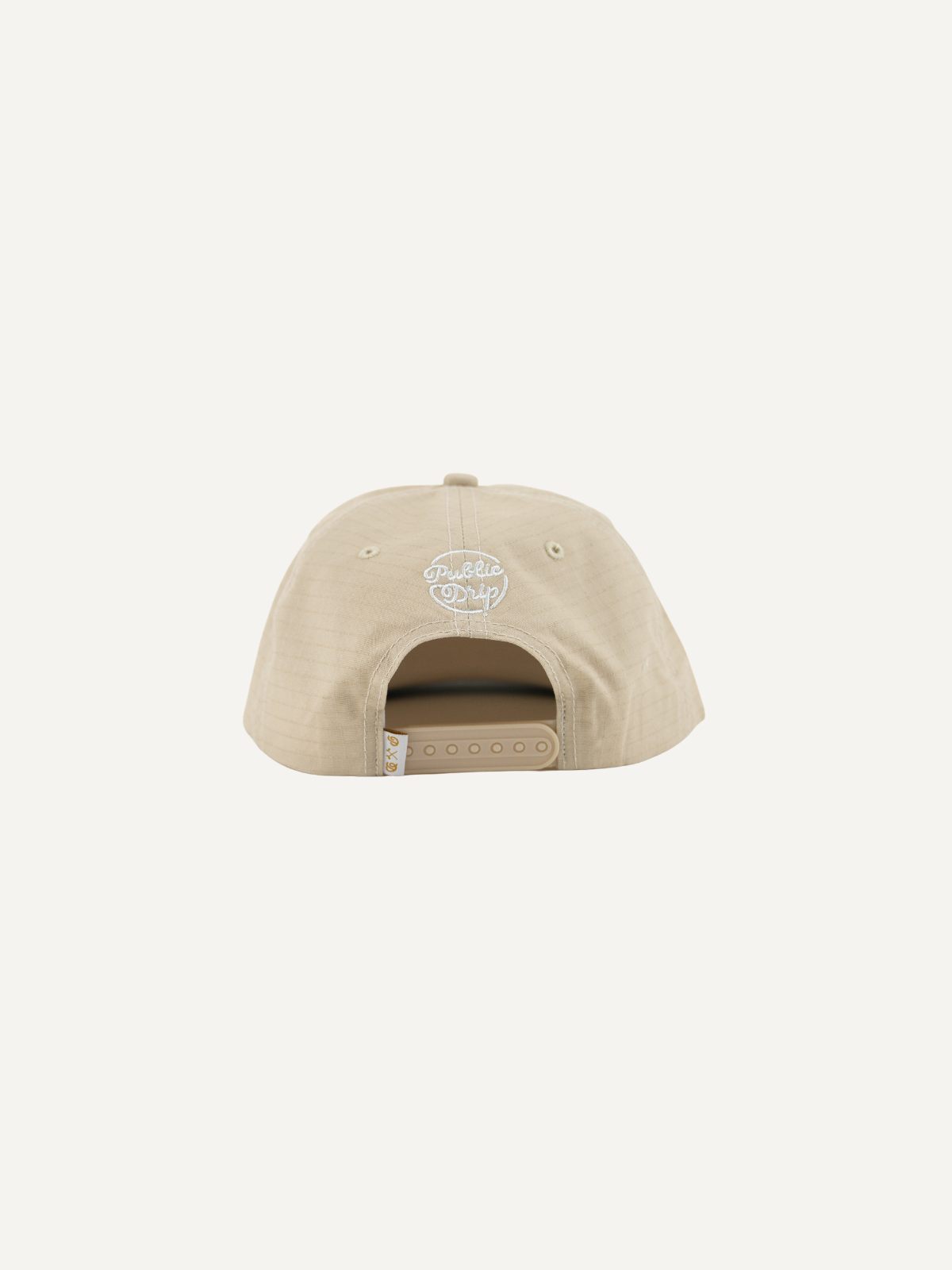 Sand rope cap with adjustable strap and back detail, Public Drip
