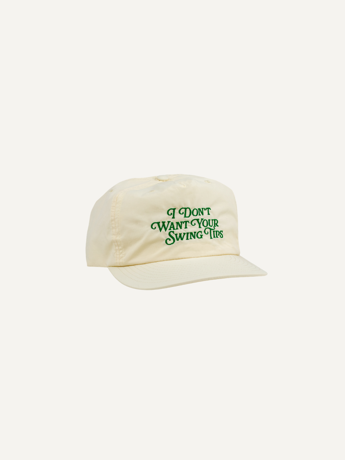 Butter yellow cap with embroidered slogan on front, Sierra Madre
