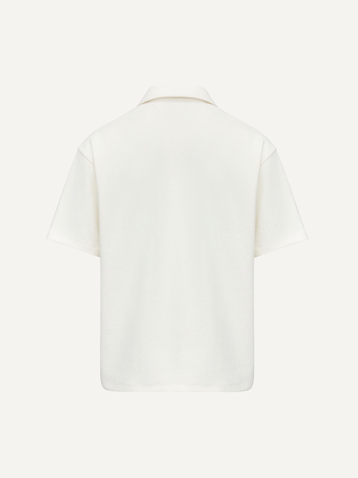 Off-white Needle Emblem soft piqué polo, back view, Khalhon