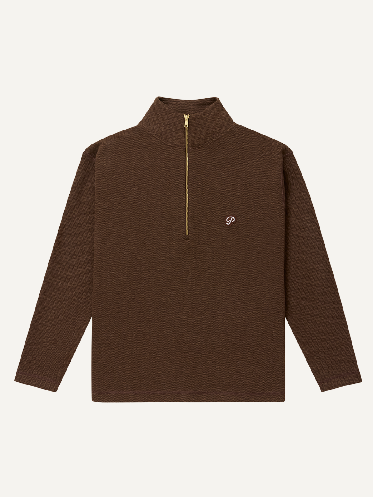 The Herringbone Half Zip