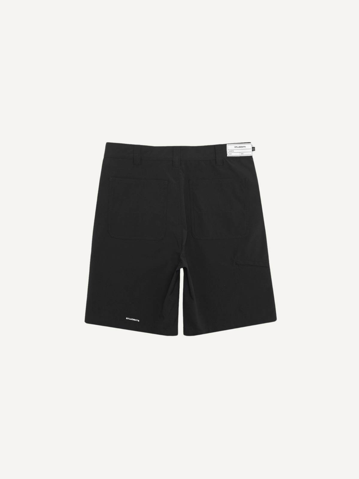 Black Alpina Performance Shorts, Students Golf, back view