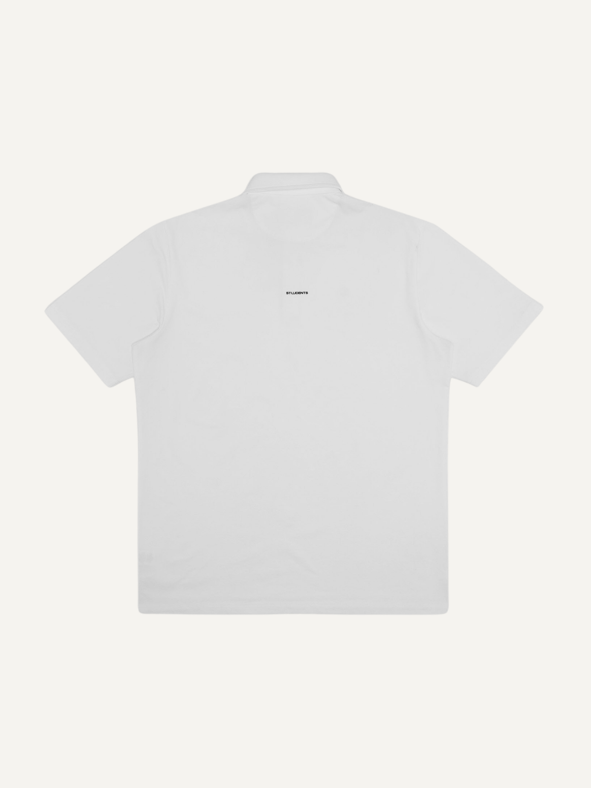 White Chaperone Polo, Students Golf, back view